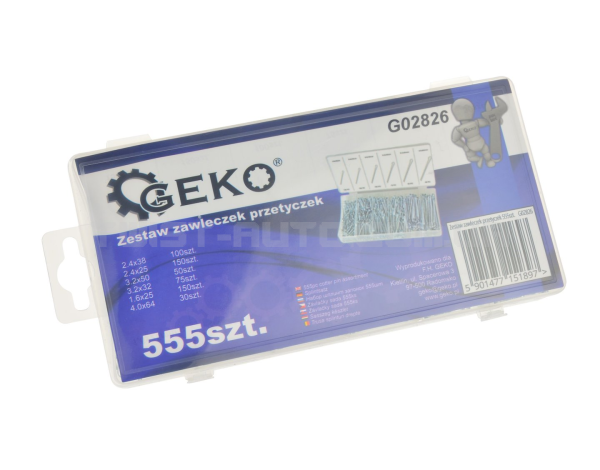 Набір із 555 шплінтів Geko G02826 Набір із 555 шплінтів Geko G02826