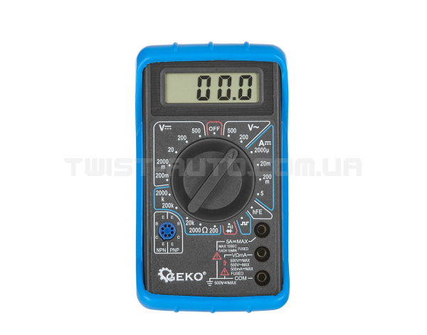 Цифровий мультиметр з зумером Geko G30823 Цифровий мультиметр з зумером Geko G30823