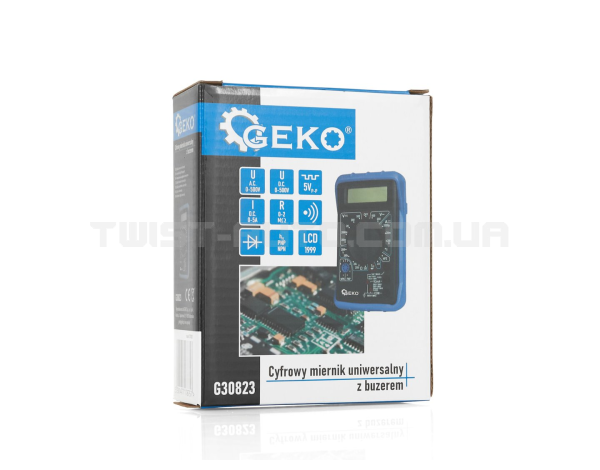 Цифровий мультиметр з зумером Geko G30823 Цифровий мультиметр з зумером Geko G30823