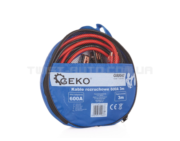Пускові кабелі 600 А, 3 м Geko G80042