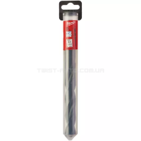 Свердло по металу HSS-R DIN 338, Ø19,5х205х140 мм (з проточеним хвостовиком), MILWAUKEE 4932373330