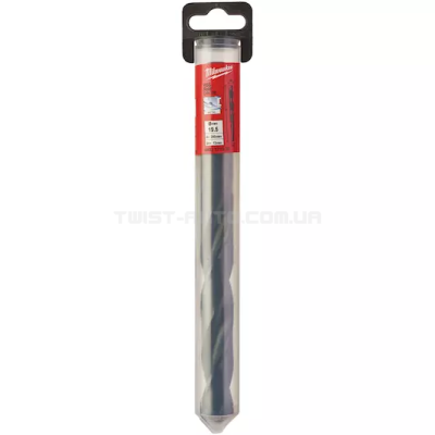 Сверло по металлу HSS-R  DIN338, Ø19,5х205х140мм (с проточным хвостовиком) MILWAUKEE  4932373330