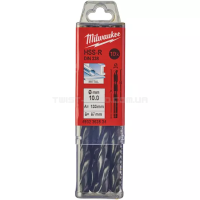 Свердло по металу HSS-R DIN 338, Ø10,0х133х87 мм (10 шт.), MILWAUKEE 4932363534 Свердло по металу HSS-R DIN 338, Ø10,0х133х87 мм (10 шт.), MILWAUKEE 4932363534