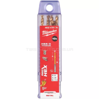 Свердло по металу RedHEX SHOCKWAVE™ HSS-TiN Ø4,0х71,5х26 мм (10 шт.), MILWAUKEE 4932478178 Свердло по металу RedHEX SHOCKWAVE™ HSS-TiN Ø4,0х71,5х26 мм (10 шт.), MILWAUKEE 4932478178