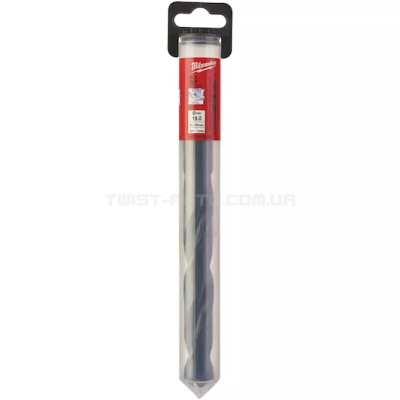 Сверло по металлу HSS-R  DIN338, Ø19,0х198х135мм (с проточным хвостовиком)  MILWAUKEE  4932373329