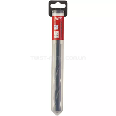Сверло по металлу HSS-R DIN338, Ø17,0х184х125мм (с проточным хвостовиком) MILWAUKEE  4932373325