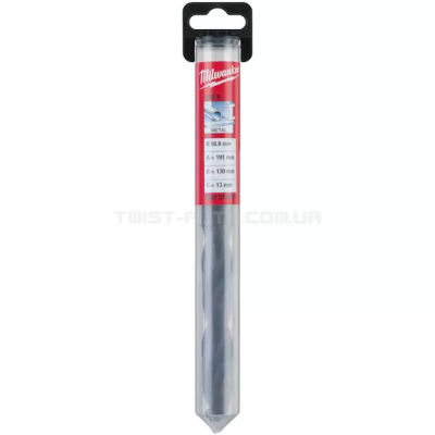  Сверло по металлу HSS-R DIN338, Ø18,0х191х130мм (с проточным хвостовиком)  MILWAUKEE  4932373327
