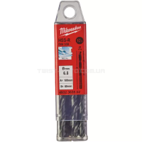 Свердло по металу HSS-R DIN 338, Ø6,8х109х69 мм (10 шт.), MILWAUKEE 4932363502