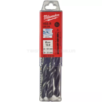 Свердло по металу HSS-R DIN 338, Ø12,0х151х101 мм (5 шт.), MILWAUKEE 4932363554 Свердло по металу HSS-R DIN 338, Ø12,0х151х101 мм (5 шт.), MILWAUKEE 4932363554