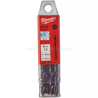 Свердло по металлу HSS-R MIL DIN 338, Ø7,0х109х69 мм (10 шт.), MILWAUKEE 4932363504