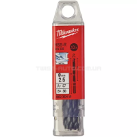Свердло по металу HSS-R DIN 338, Ø2,5х57х30 мм (10 шт.), MILWAUKEE 4932363459
