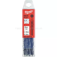 Свердло по металлу HSS-R DIN 338, Ø7,5х109х69 мм (10 шт.), MILWAUKEE 4932363509 Свердло по металлу HSS-R DIN 338, Ø7,5х109х69 мм (10 шт.), MILWAUKEE 4932363509