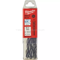 Свердло по металу HSS-R DIN338, Ø10,5х133х87мм, (5шт) MILWAUKEE 4932363539