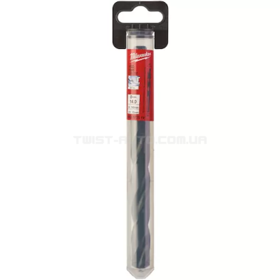 Свердло по металлу HSS-R DIN 338, Ø14,0х160х108 мм (с проточенным хвостовиком), MILWAUKEE 4932373319