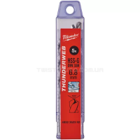 Сверло по металлу THUNDERWEB HSS-G DIN338, Ø6,8x109х69мм, (5шт) MILWAUKEE 4932352392 Сверло по металлу THUNDERWEB HSS-G DIN338, Ø6,8x109х69мм, (5шт) MILWAUKEE 4932352392