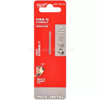 Свердло по металу HSS-Co DIN338, Ø1,0x34x12мм, (2шт), MILWAUKEE 4932363248