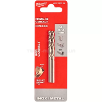 Свердло по металу HSS-Co DIN338, Ø4,0х75х43мм, (2шт) MILWAUKEE 4932363258 Свердло по металу HSS-Co DIN338, Ø4,0х75х43мм, (2шт) MILWAUKEE 4932363258