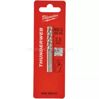 Свердло по металу THUNDERWEB HSS-G DIN338, Ø3,5x70x39 мм (2 шт) MILWAUKEE 4932352351 Свердло по металу THUNDERWEB HSS-G DIN338, Ø3,5x70x39 мм (2 шт) MILWAUKEE 4932352351