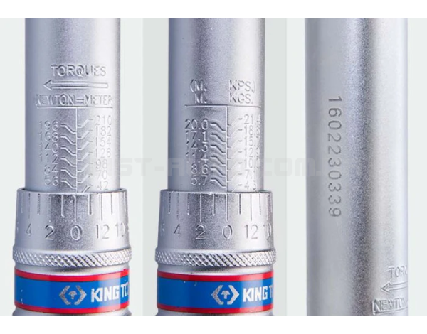 Динамометричний ключ 1/2", 42–210 Нм, у футлярі KING TONY 34423-1A