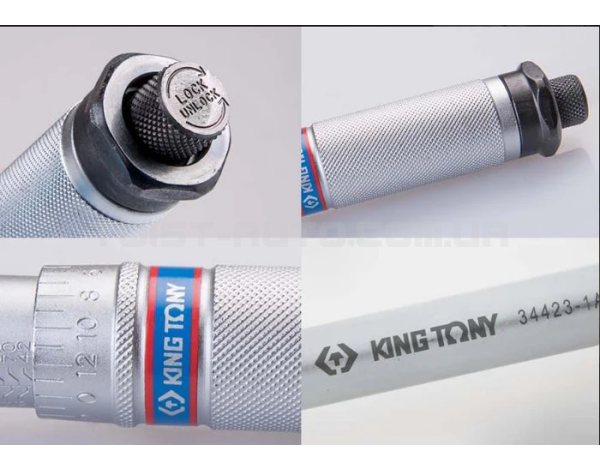 Динамометричний ключ 1/2", 42–210 Нм, у футлярі KING TONY 34423-1A
