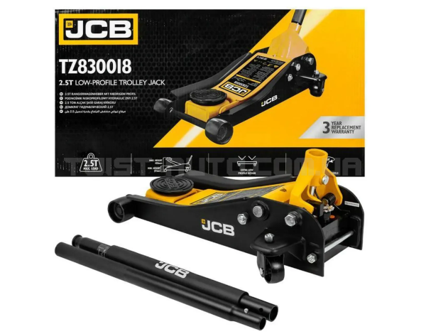 Домкрат підкатний гідравлічний низькопрофільний 2,5т 87-455мм JCB Tools JCB-TZ830018 Домкрат підкатний гідравлічний низькопрофільний 2,5т 87-455мм JCB Tools JCB-TZ830018