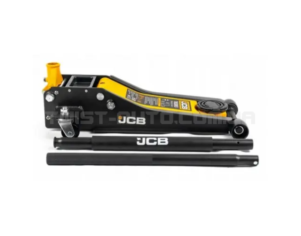 Домкрат підкатний, низькопрофільний, двопоршневий 3 т, min 75 мм -max 505 мм JCB Tools JCB-TH33013 Домкрат підкатний, низькопрофільний, двопоршневий 3 т, min 75 мм -max 505 мм JCB Tools JCB-TH33013