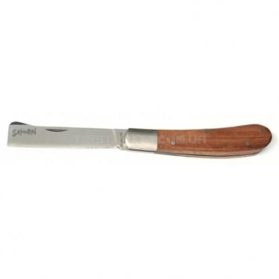 Нож прививочный прямой, складной, нержавеющий L=173 мм  Samurai IGKBD-67W (Япония)