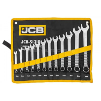 Набір ключів рожково-накидних в чохлі 12 од. (8-24 мм) JCB Tools JCB-5121P Набір ключів рожково-накидних в чохлі 12 од. (8-24 мм) JCB Tools JCB-5121P