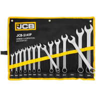 Набір ключів рожково-накидних в чохлі 14 од. (10-32 мм) JCB Tools JCB-5141P Набір ключів рожково-накидних в чохлі 14 од. (10-32 мм) JCB Tools JCB-5141P