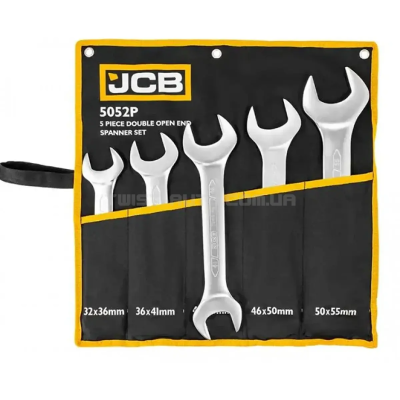 Набор рожковых ключей в чехле 5 ед. (32-55 мм) JCB Tools JCB-5052P