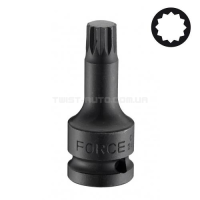 Головка-біта 1/2" Spline суцільна, ударна M12, L=78 мм FORCE 24807812 Головка-біта 1/2" Spline суцільна, ударна M12, L=78 мм FORCE 24807812