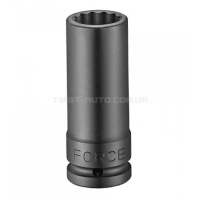 Головка 3/4" 24 мм, 12-гранна, ударна, подовжена, L=100 мм FORCE 46810024 Головка 3/4" 24 мм, 12-гранна, ударна, подовжена, L=100 мм FORCE 46810024
