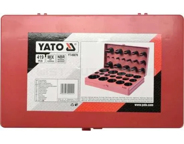 Набір ущільнювальних кілець 419 пр. YATO YT-06876 Набір ущільнювальних кілець 419 пр. YATO YT-06876