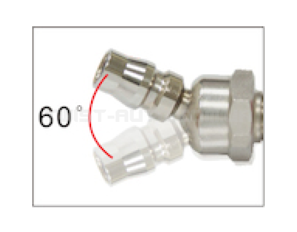 Штуцер шарнірний (поворотний) 60 градусів 1/4" 5418A JTC