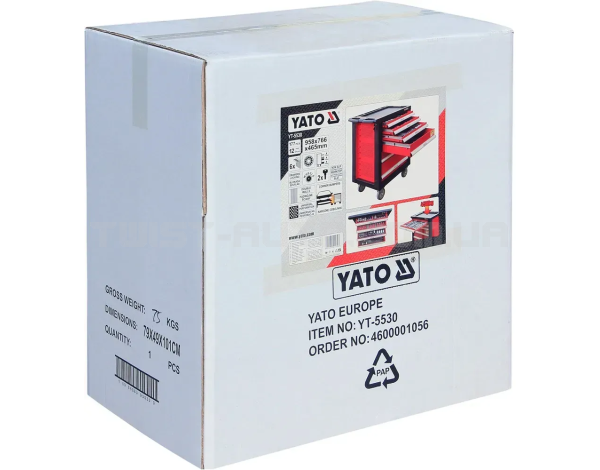 Инструментальная тележка 177 предметов YATO YT-5530 Инструментальная тележка 177 предметов YATO YT-5530