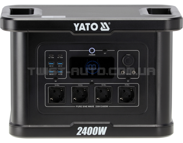 Портативная мобильная электростанция 2400 Вт / 2232 Вт·ч YATO YT-83095, Портативная мобильная электростанция 2400 Вт / 2232 Вт·ч YATO YT-83095,