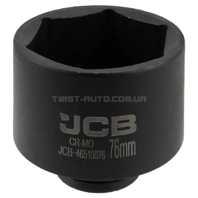 Головка торцева ударна глибока 3/4 76 мм 6 гранна JCB Tools JCB 46510076 Головка торцева ударна глибока 3/4 76 мм 6 гранна JCB Tools JCB 46510076