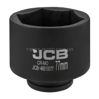 Головка торцева ударна глибока 3/4 77 мм 6 гранна JCB Tools JCB 46510077 Головка торцева ударна глибока 3/4 77 мм 6 гранна JCB Tools JCB 46510077