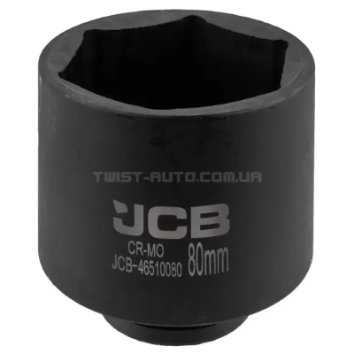 Головка торцева ударна глибока 3/4" 80 мм (6-гр.) JCB Tools JCB-46510080