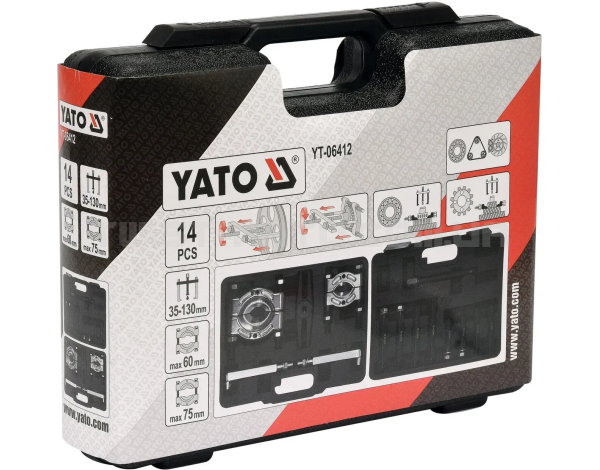 Комплект знімачів і сепараторів 14 елементів YATO YT-06412 Комплект знімачів і сепараторів 14 елементів YATO YT-06412