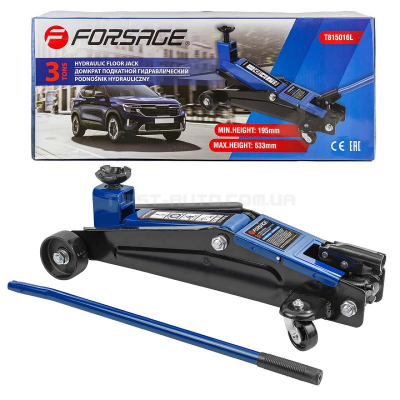 Домкрат 195-533мм) 3т ( підкатний гідравлічний Forsage F-T815016L