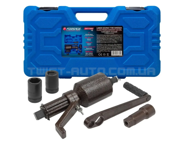 Гайковерт ручний з редуктором 6800Нм, 1:1/1:4.2/1:64 Forsage F-3411393 H