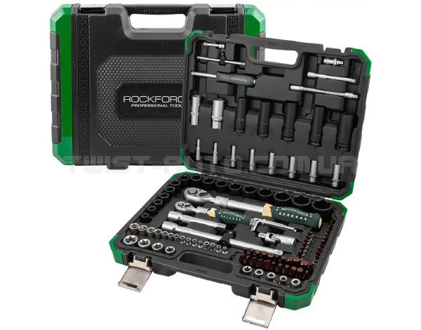 Набір інструментів 108+6пр. 1/4", 1/2" (6гр.) Rockforce RF-41082+6L Набір інструментів 108+6пр. 1/4", 1/2" (6гр.) Rockforce RF-41082+6L
