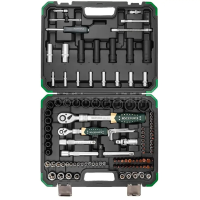 Набір інструментів 108+6пр. 1/4", 1/2" (6гр.) Rockforce RF-41082+6L