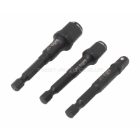 Набір тримачів під шуруповерт для головок 1/4", 3/8", 1/2" та біт 1/4",5/16" з магнітним фіксатором SATRA S-3SD21 Набір тримачів під шуруповерт для головок 1/4", 3/8", 1/2" та біт 1/4",5/16" з магнітним фіксатором SATRA S-3SD21