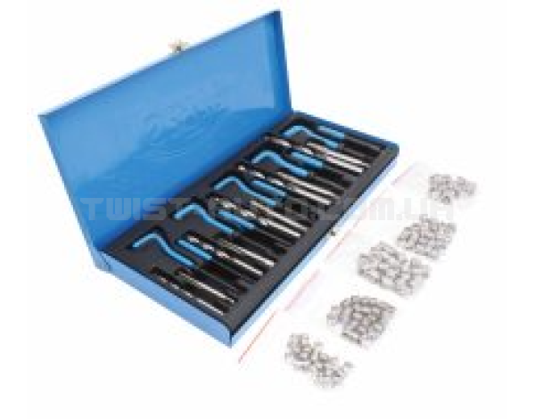 Комплект для ремонта різьби M5/M6/M8/M10/M12 131 шт. SATRA S-X38SET Комплект для ремонта різьби M5/M6/M8/M10/M12 131 шт. SATRA S-X38SET