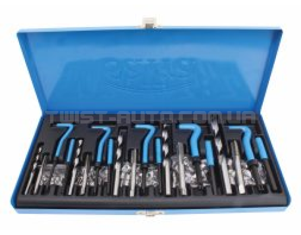 Комплект для ремонта різьби M5/M6/M8/M10/M12 131 шт. SATRA S-X38SET Комплект для ремонта різьби M5/M6/M8/M10/M12 131 шт. SATRA S-X38SET