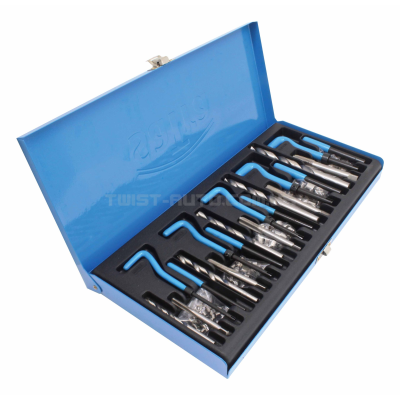 Комплект для ремонта резьбы M5/M6/M8/M10/M12 131 шт. SATRA S-X38SET Комплект для ремонта резьбы M5/M6/M8/M10/M12 131 шт. SATRA S-X38SET