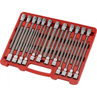 Набор насадок TORX HEX SPLINE RIBE длиной 200 мм. впресованых в головку 24ед. 7024 JTC Набор насадок TORX HEX SPLINE RIBE длиной 200 мм. впресованых в головку 24ед. 7024 JTC