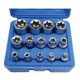 Набір головок TORX 1/4"-1/2" E4-E24 14 од. SATRA S-P14ES